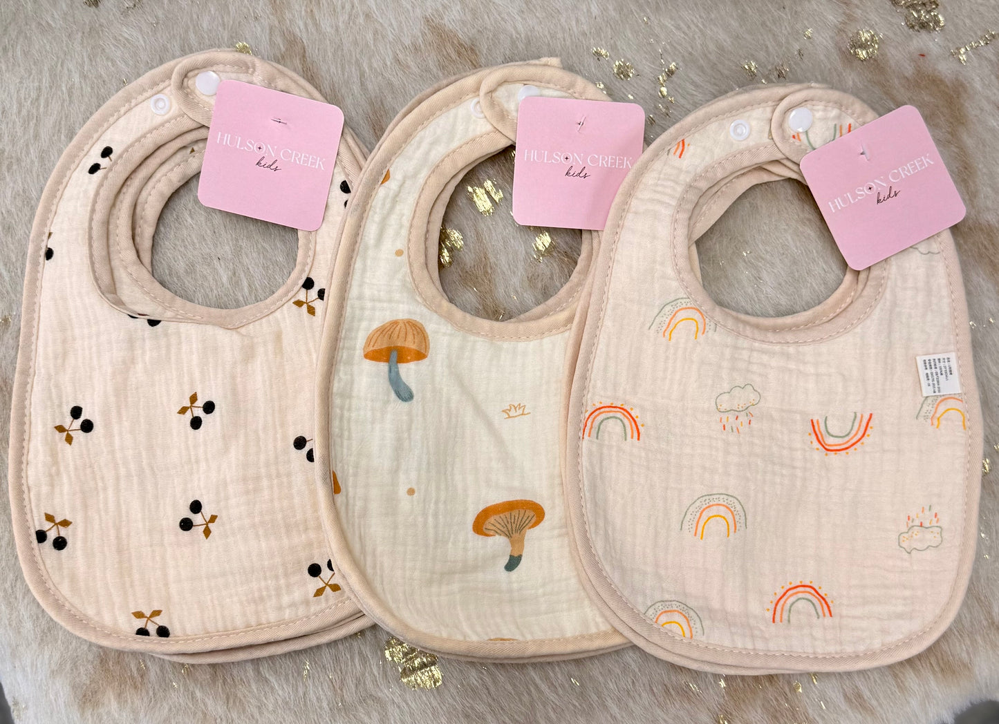 Muslin Bibs 3 Pack