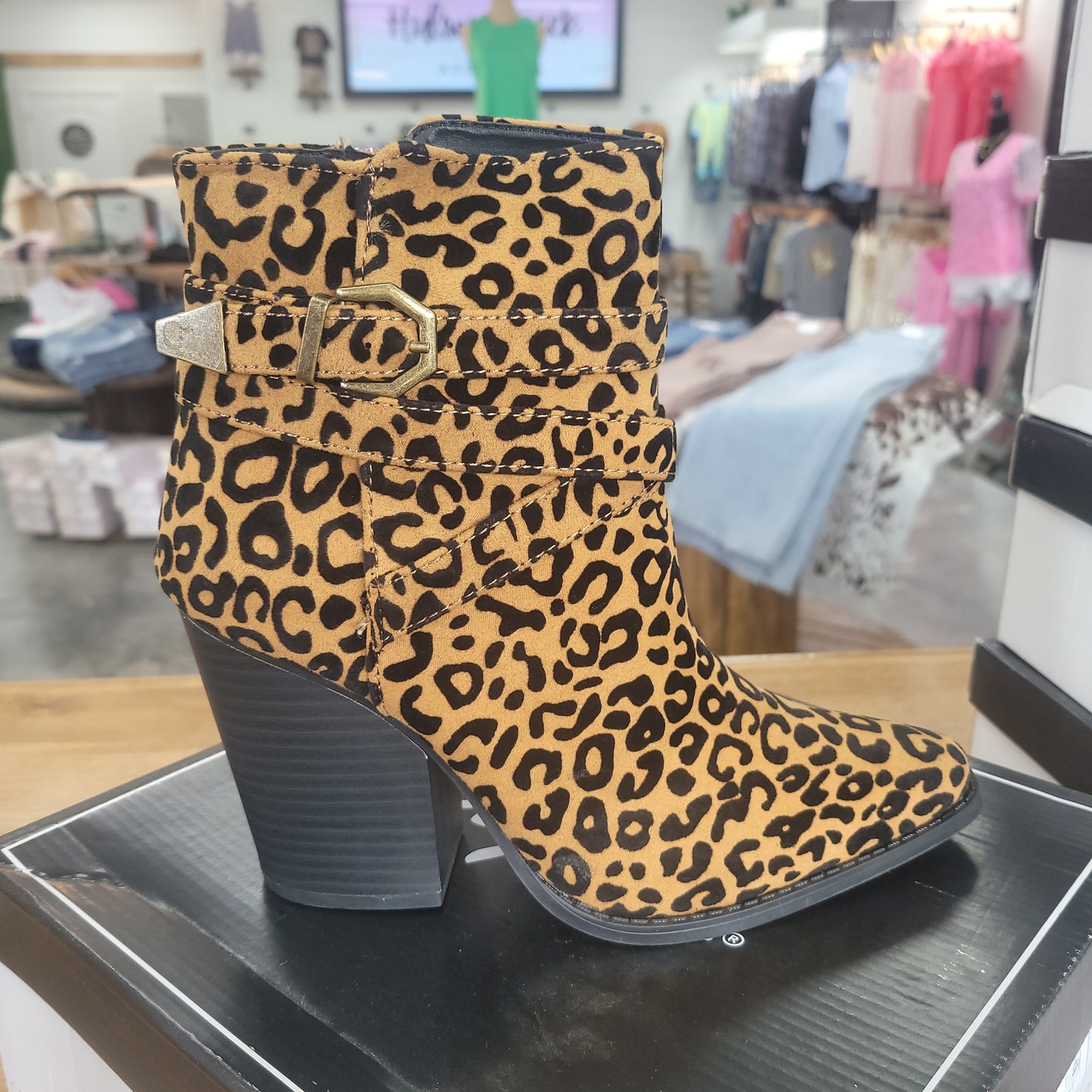 Leopard Bootie