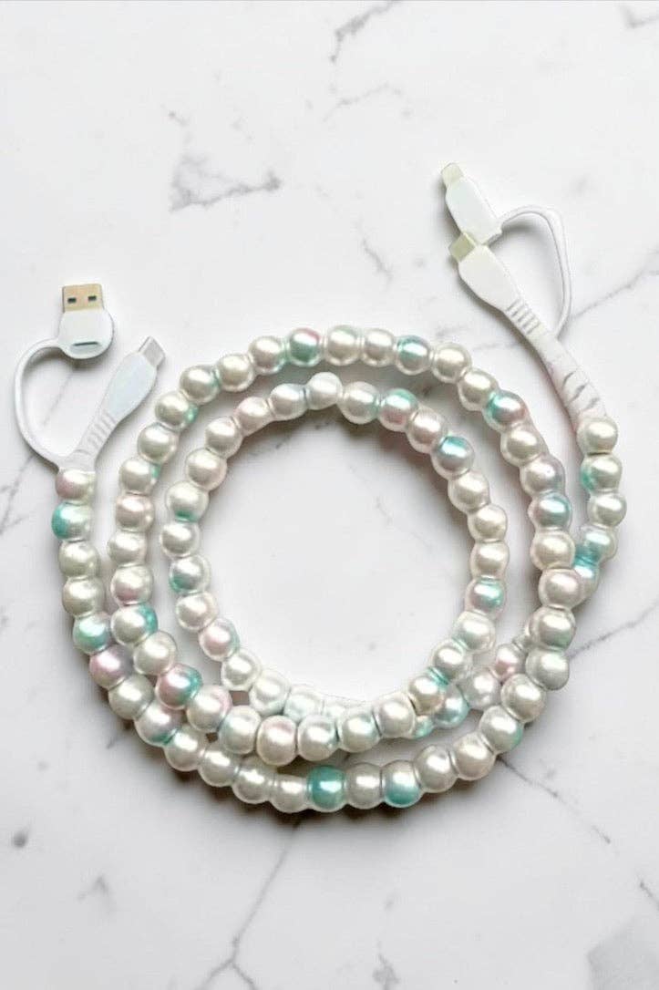 Tie-Dye Beaded Cord Charger