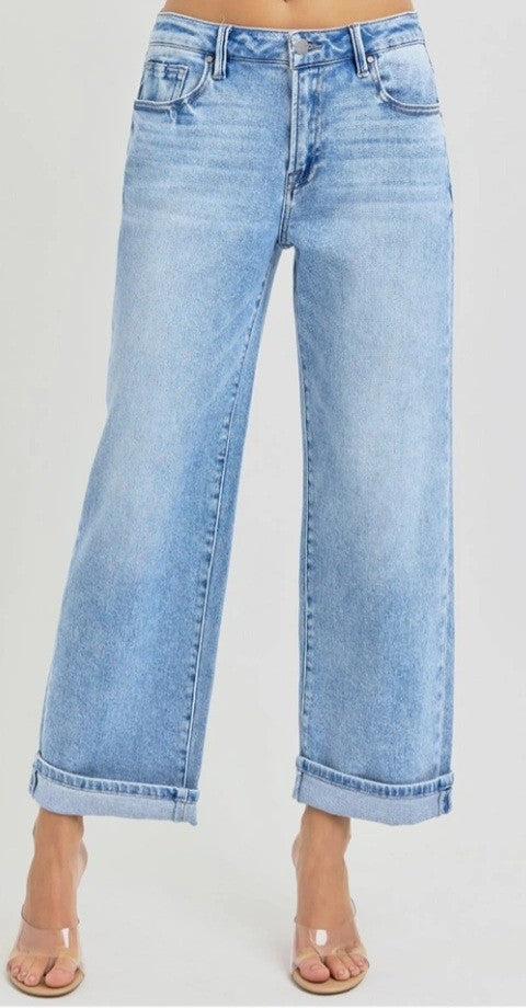 Soft Sky Cuff Jeans