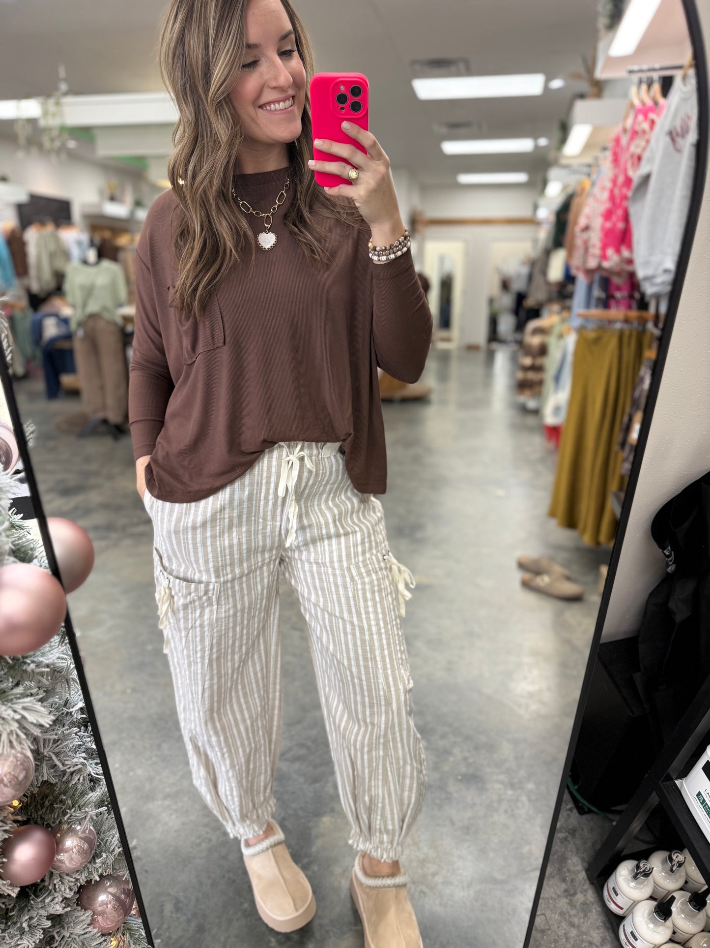 Meadow Stripe Cargo Jogger