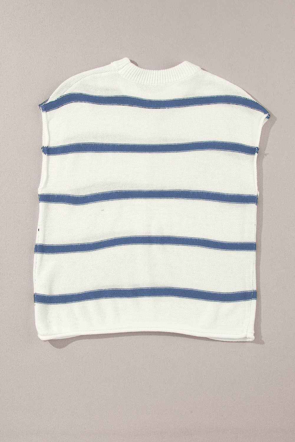 LAS Striped Batwing Sleeve Sweater Tee