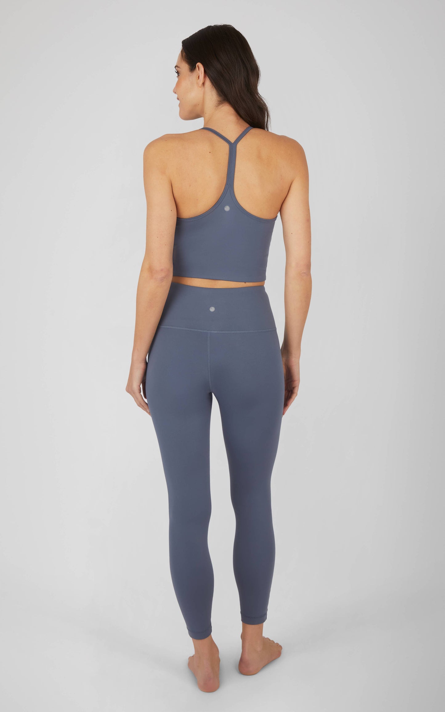 Contrast Crop Bra Tank and Ankle Leggings