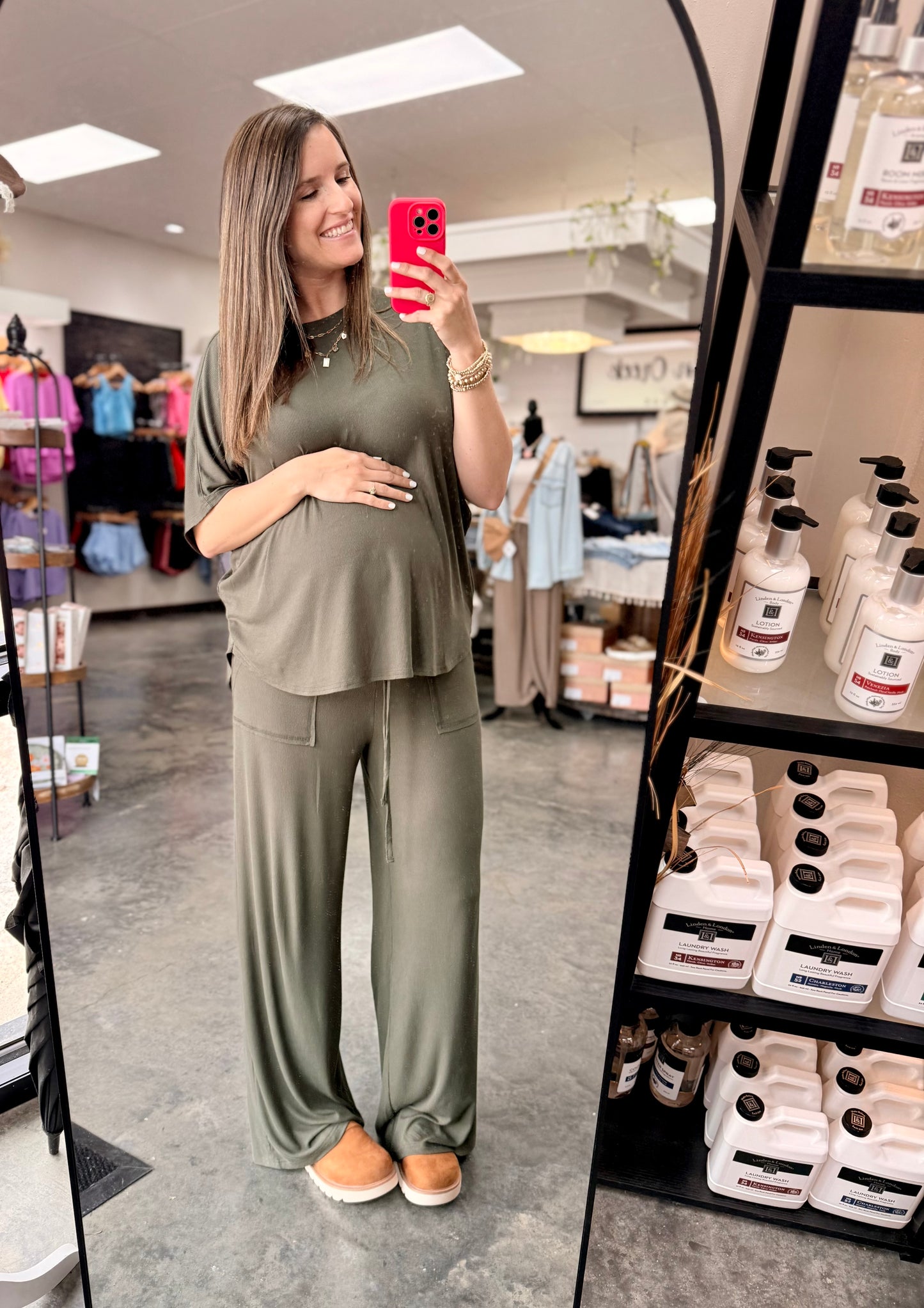 Ribbed Pants & Top Set (sold separately )