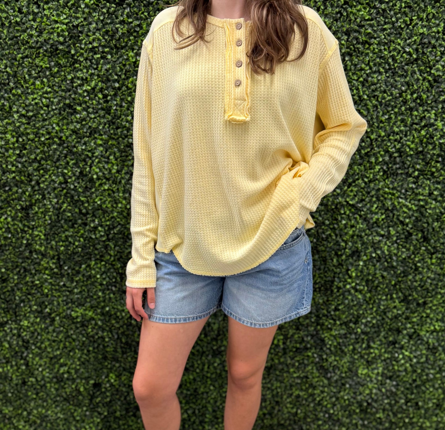 Lemon Waffle Top