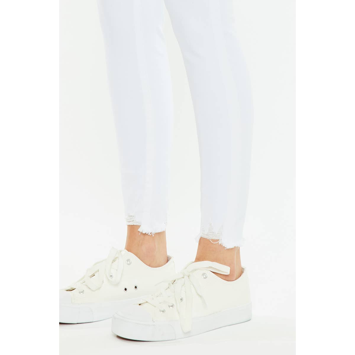 High Rise Super Skinny - White