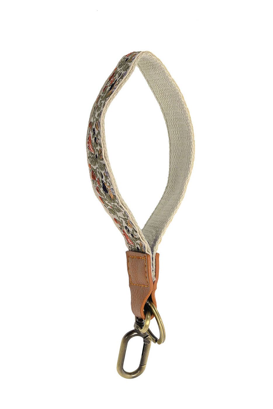Autumnal Floral Vines Easy Find Wristlet