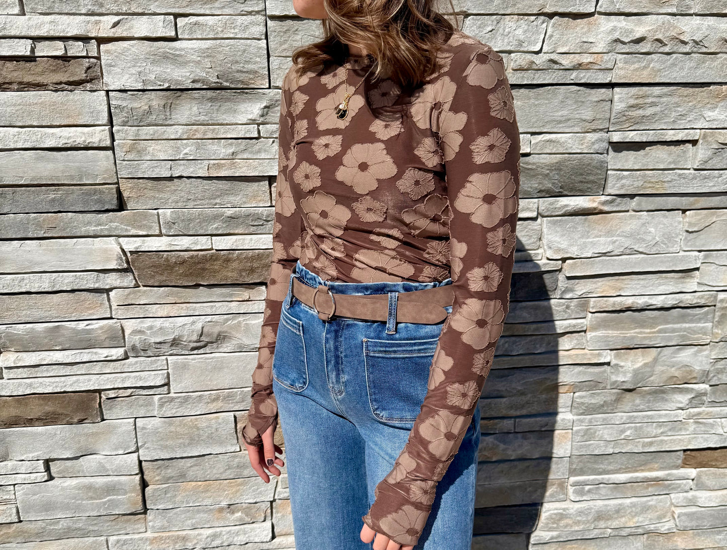 Cocoa Flower Top