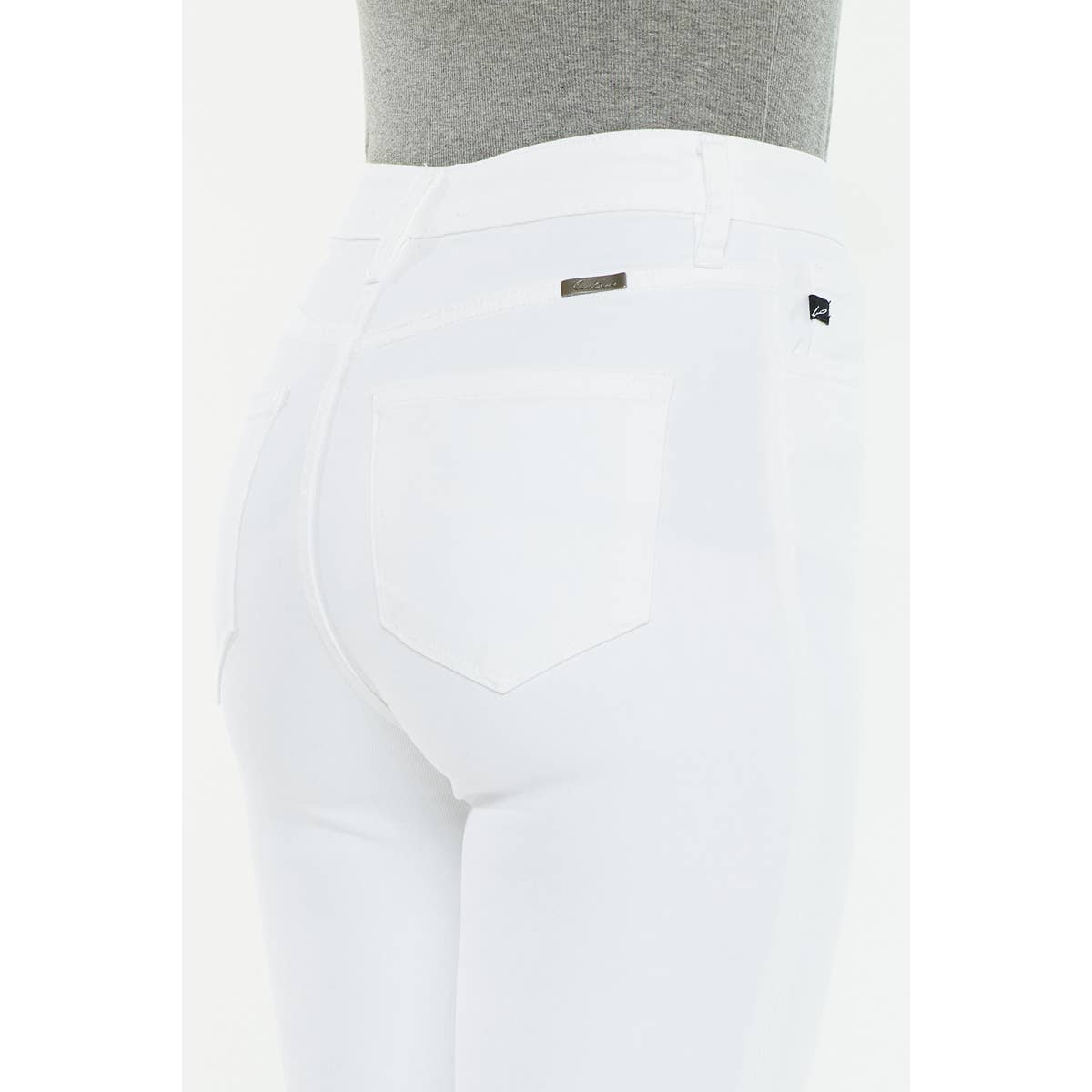 High Rise Super Skinny - White