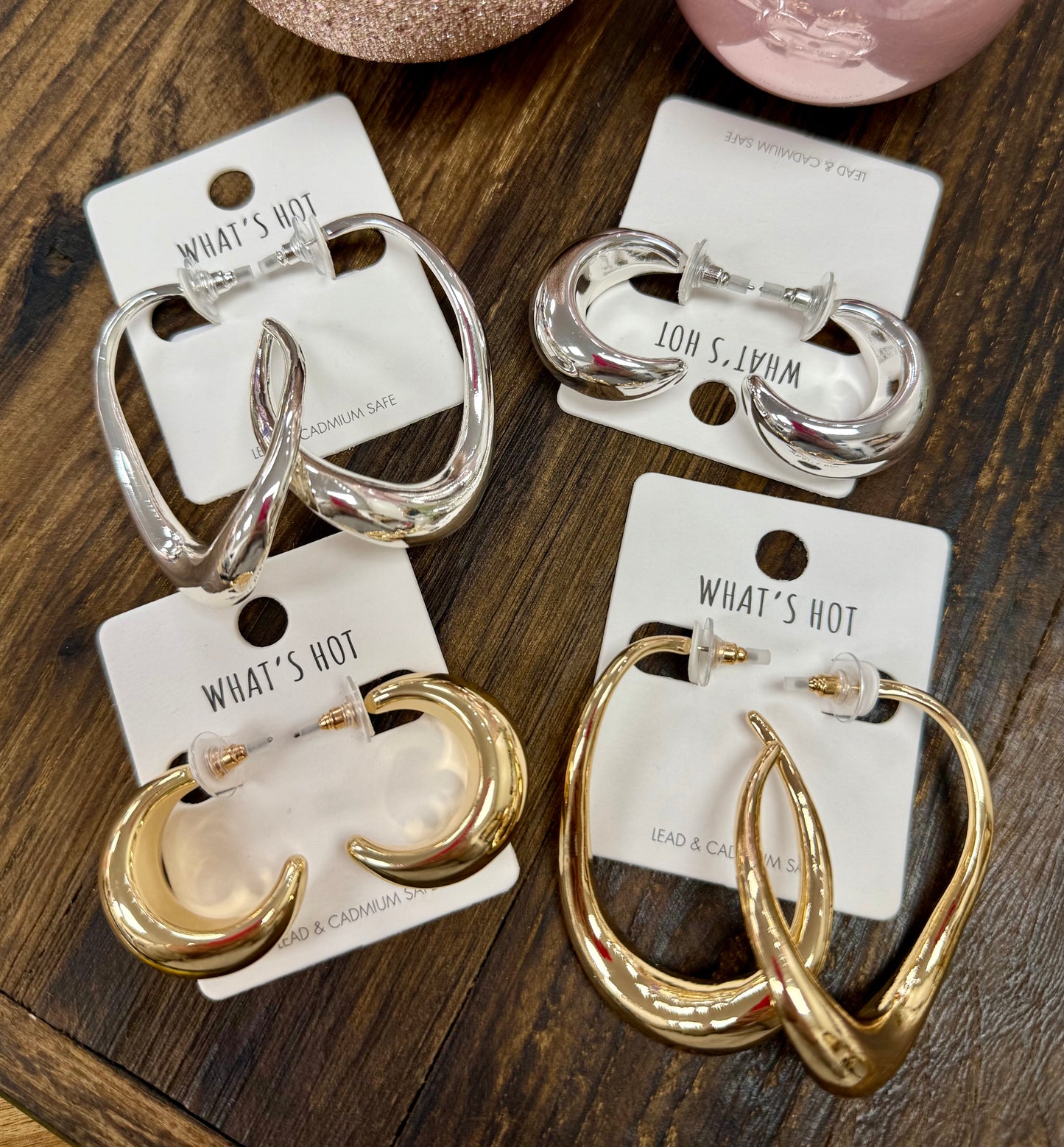 Metallic Hoops