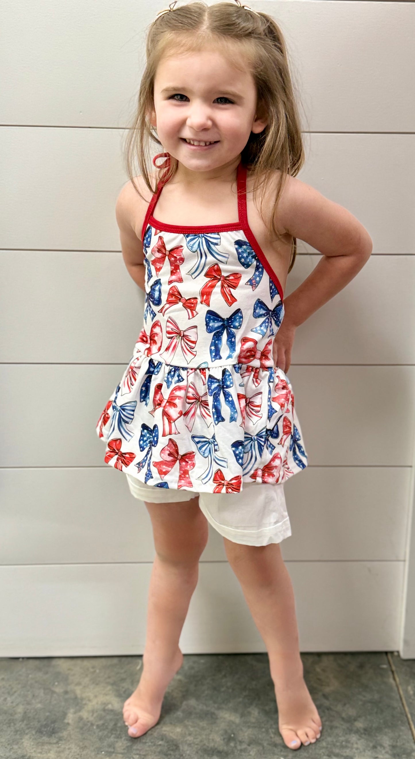 Red, White & Cute Top