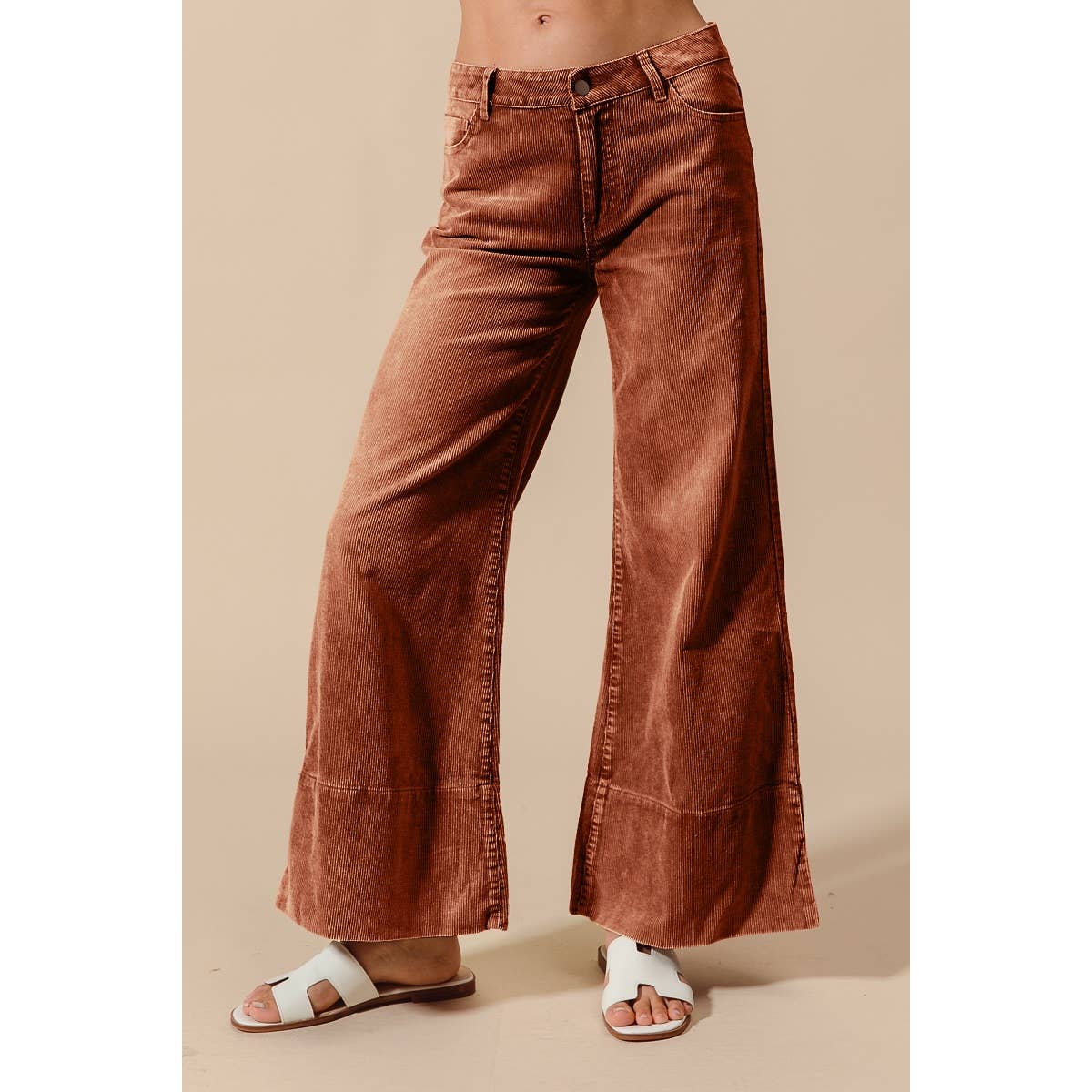 Copper Kiss Corduroy Flares