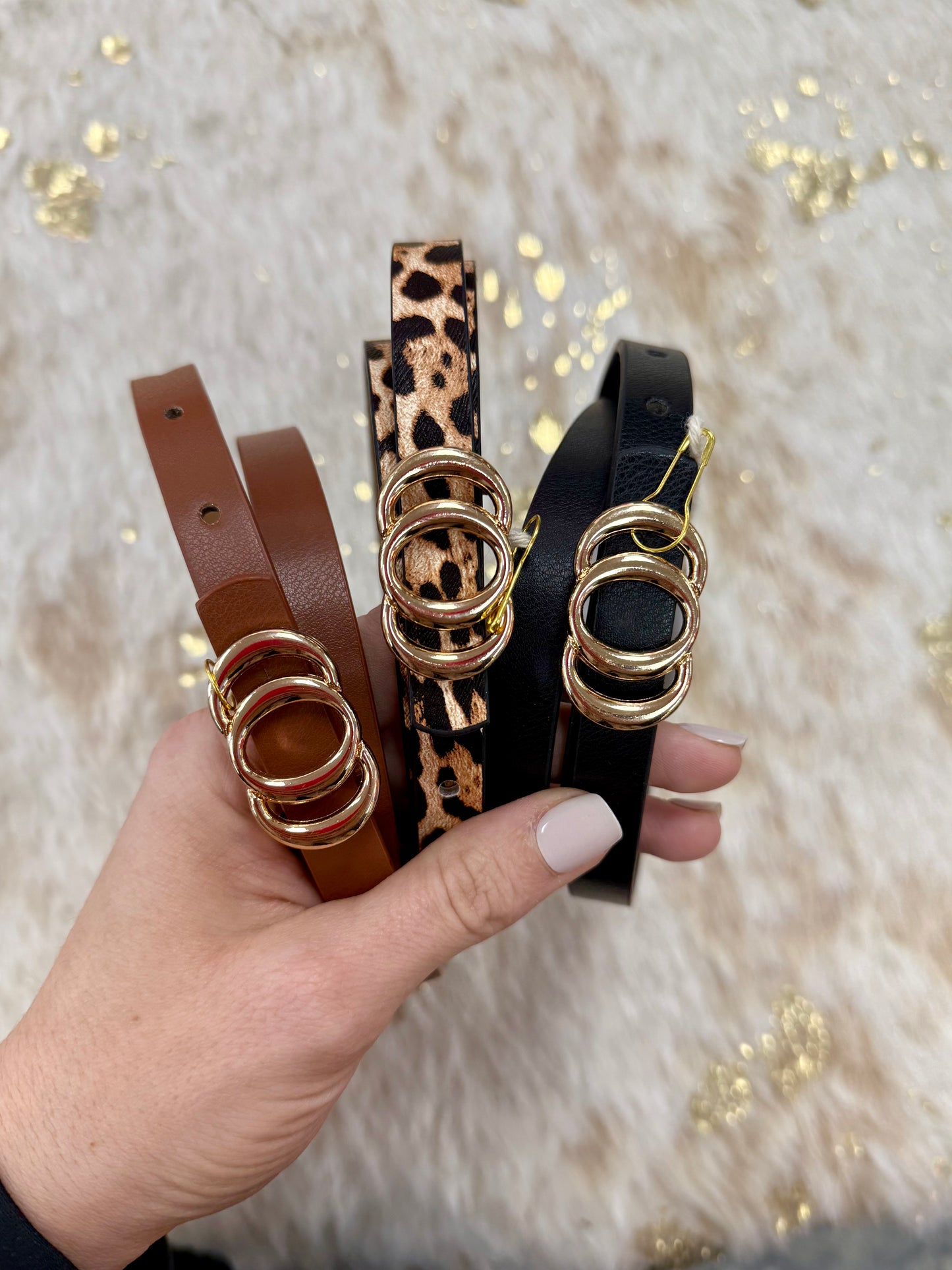 Golden Loop Skinny Belt