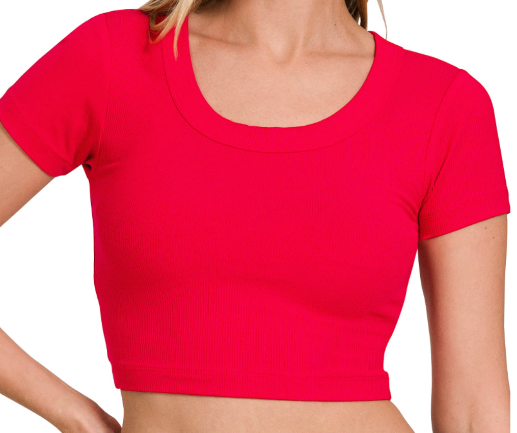 Ashton Ribbed Crop Top