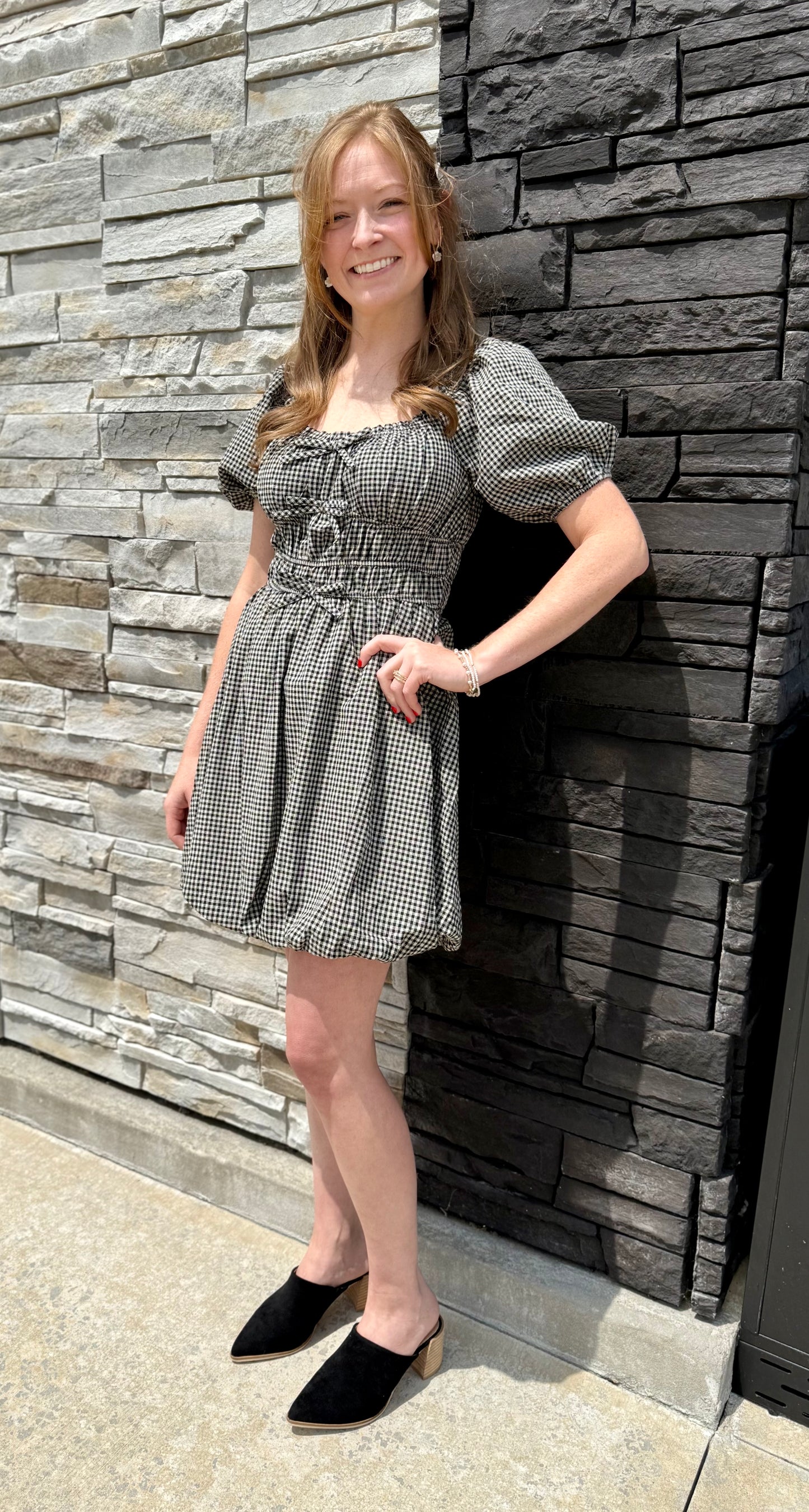 Gingham Bubble Dress