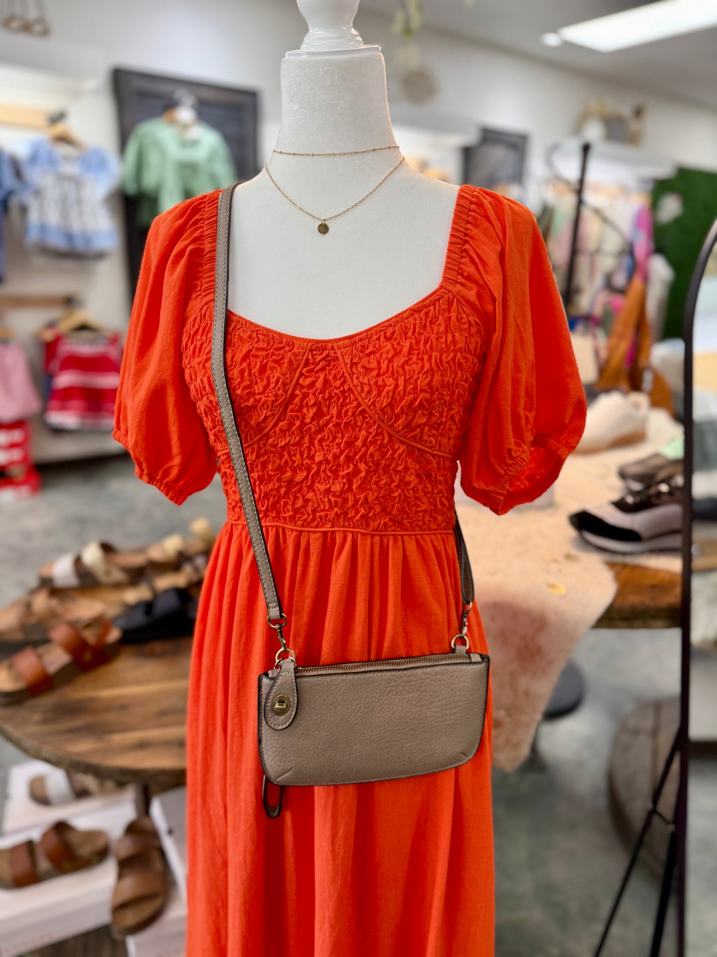 Mini Crossbody Wristlet Clutch