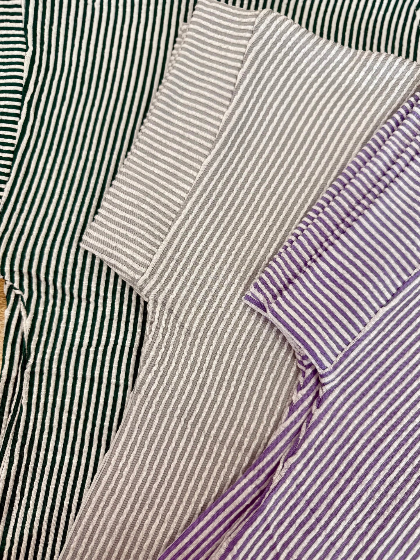 Corded Ribbed Short Sleeve Top