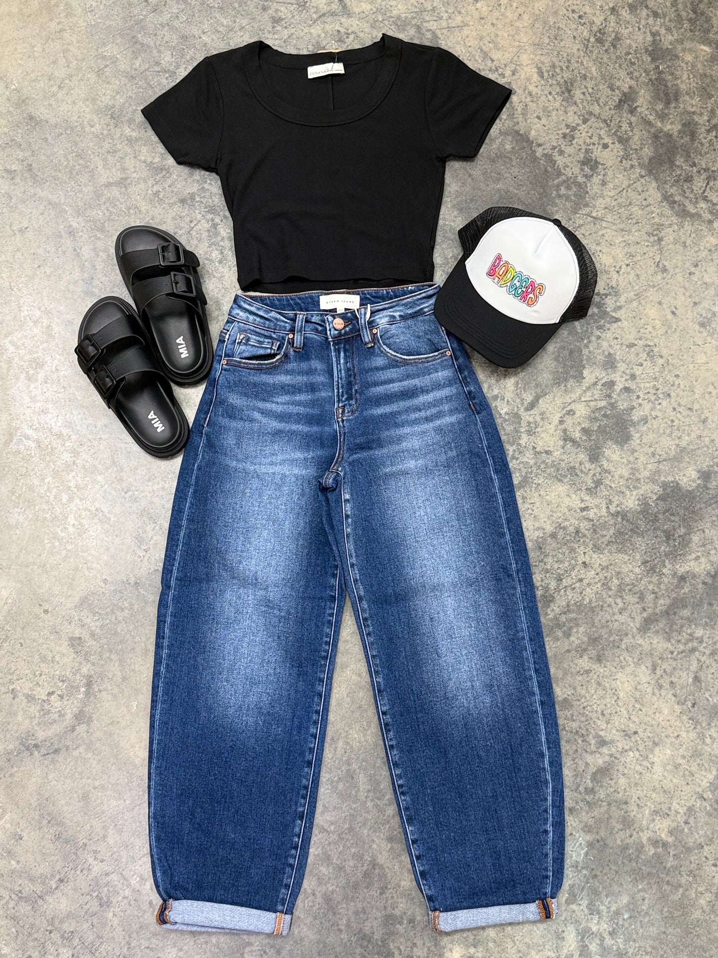 Kate Cuffed Barrel Jean