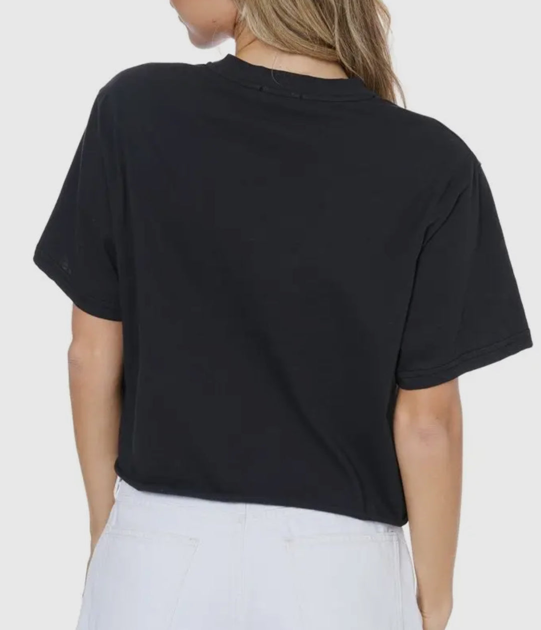 Arkansas ‘PUFF’ Pink Stitch Crop Tee