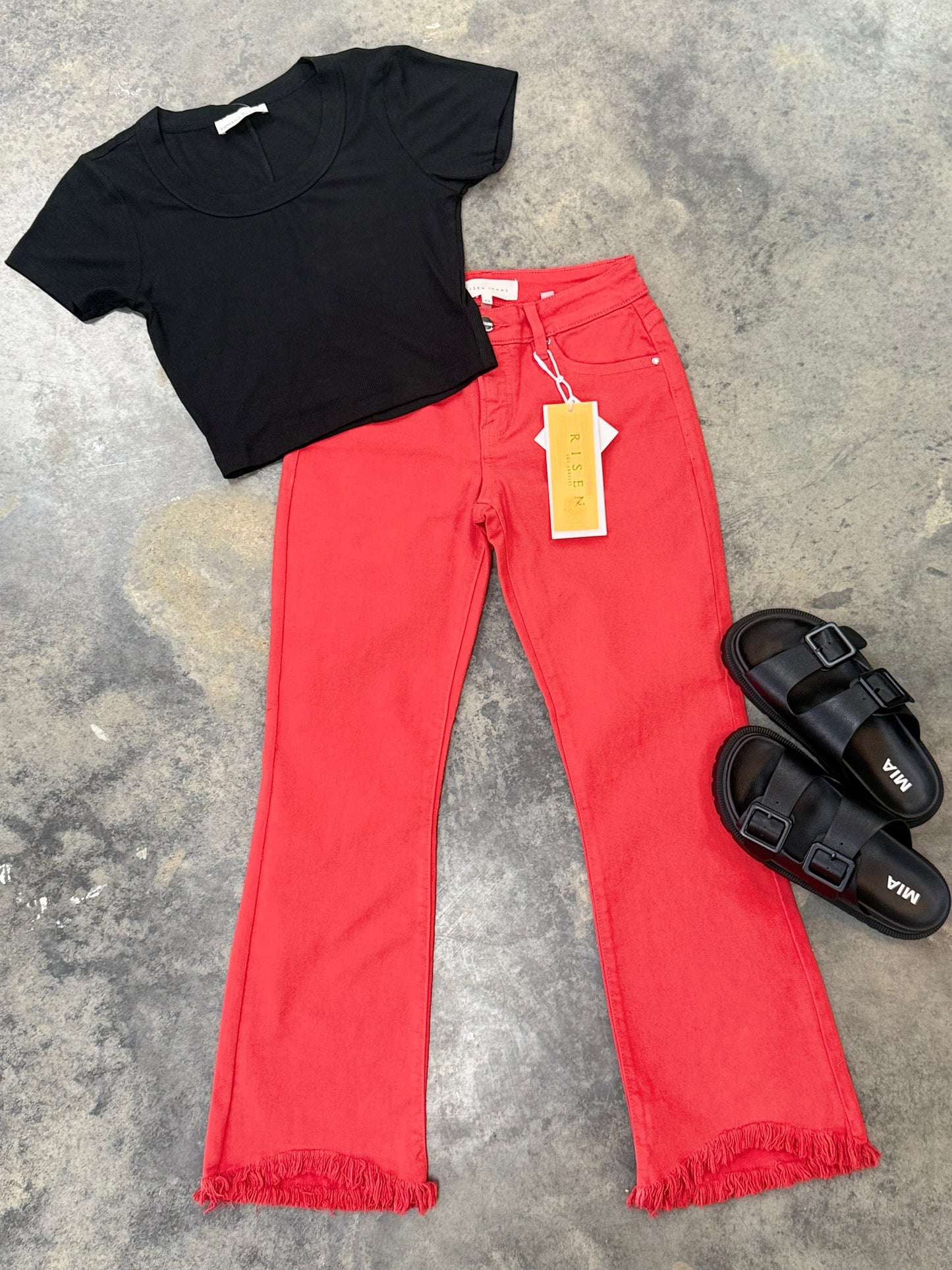 Fiesta Flare Low Rise Crop Jean