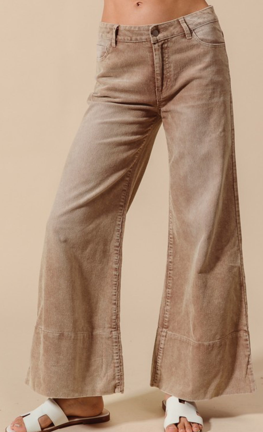 Taupe Corduroy Trousers