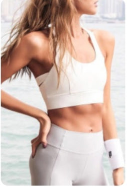 White Sports Bra