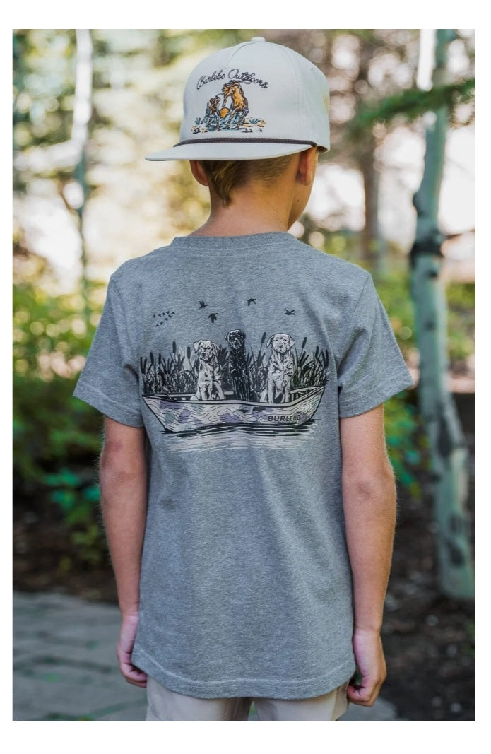 BURLEBO Dogs on Boat Youth Tee