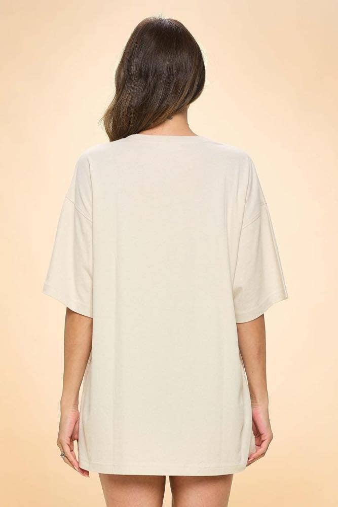 World Tour Midnight Graphic S/S Premium Cotton Oversized Tee