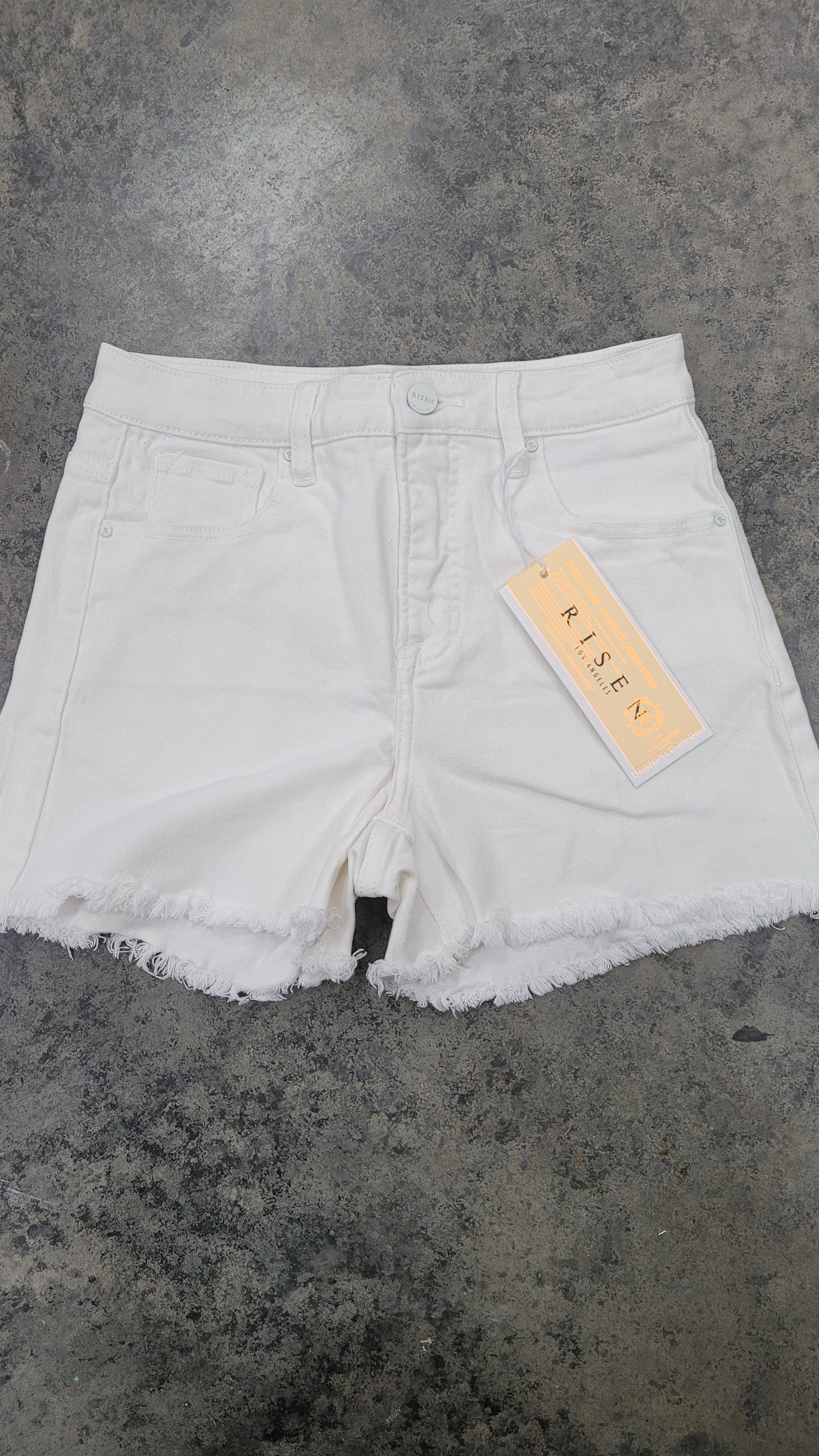 Risen White Shorts