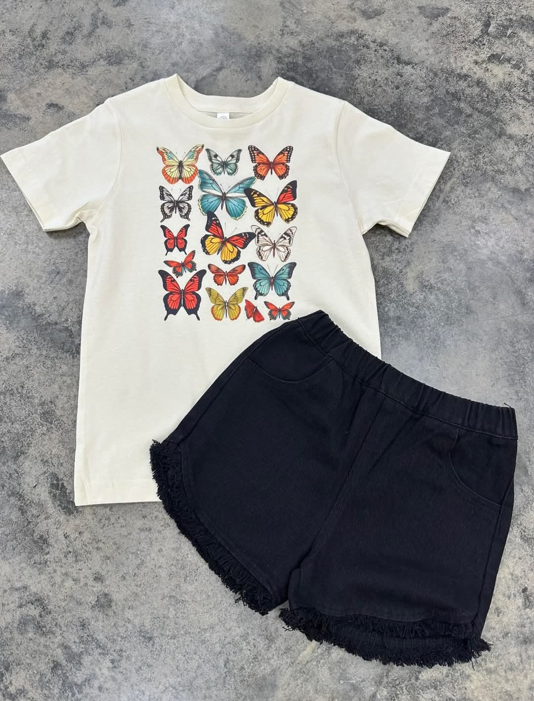 Butterfly Tshirt cream