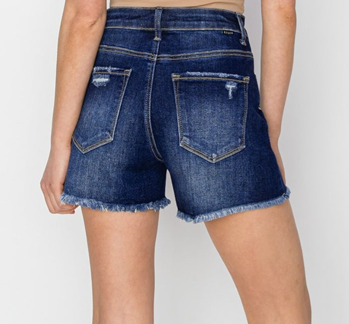 Stella High Rise Dark Wash Shorts
