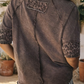 LAS-LIVE Mineral Wash Leopard Star Patched T Shirt (S-XL)