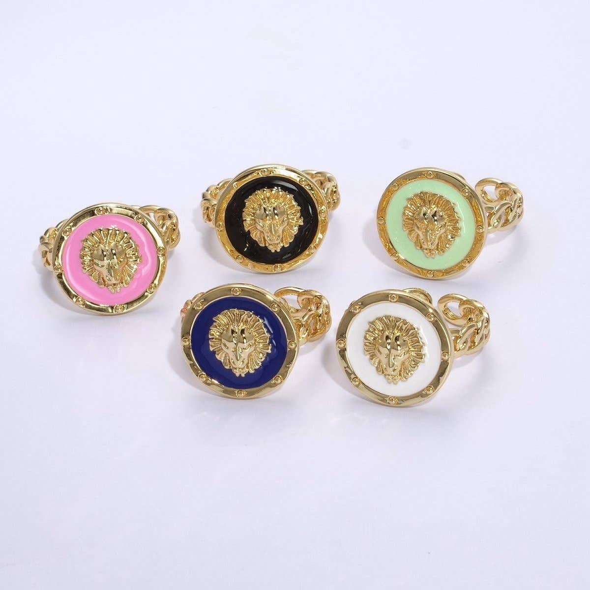 Enamel Leo Ring