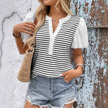 Boardwalk Breeze Puff Sleeve Top