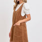 CASUAL OVERALL CORDUROY DRESS