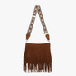 Sadie Suede Fringe Crossbody w/ Guitar Strap