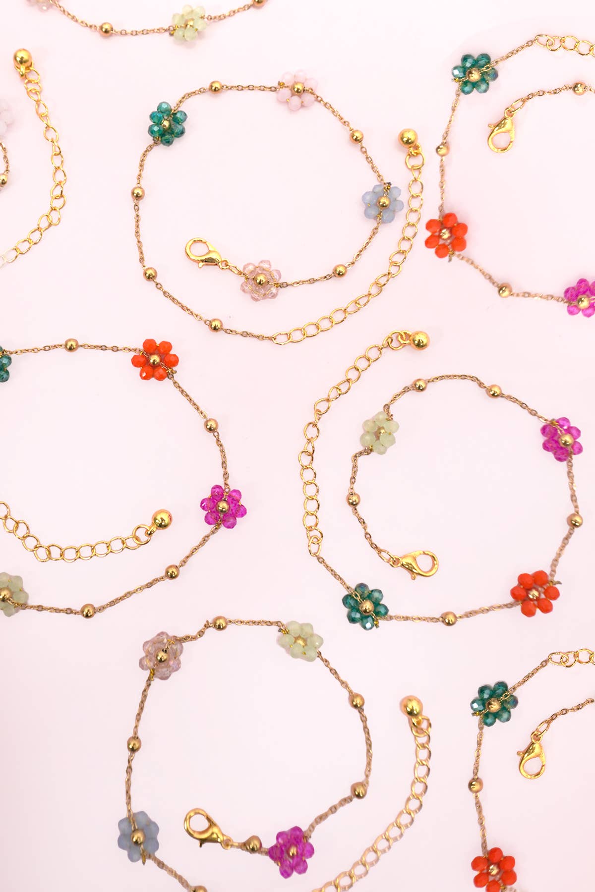 FLOWER CHARM BRACELETS