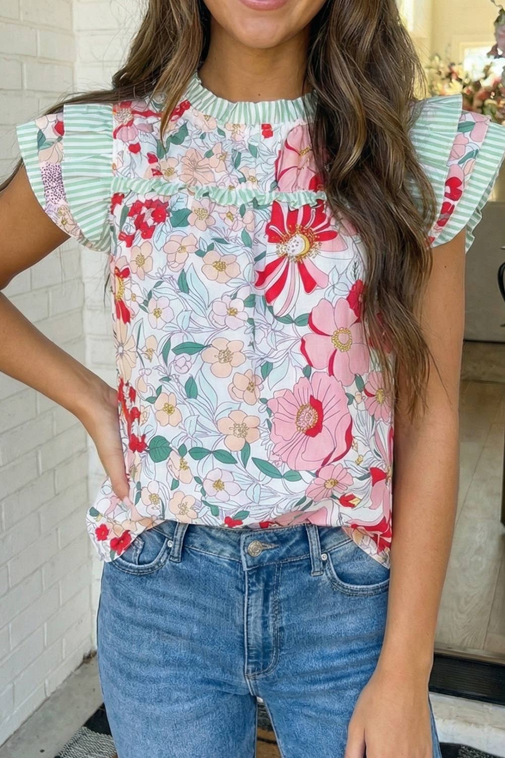 Sunset Petals Top