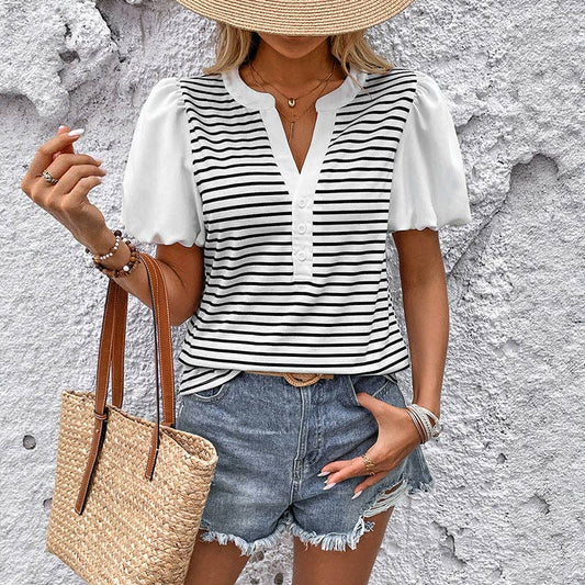 Boardwalk Breeze Puff Sleeve Top