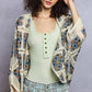 Dolman Sleeve Varied Pattern Crochet Open Cardigan