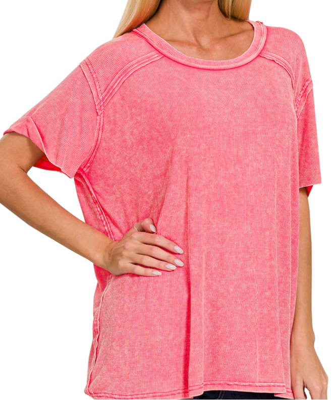 The Charlee Ribbed Tee