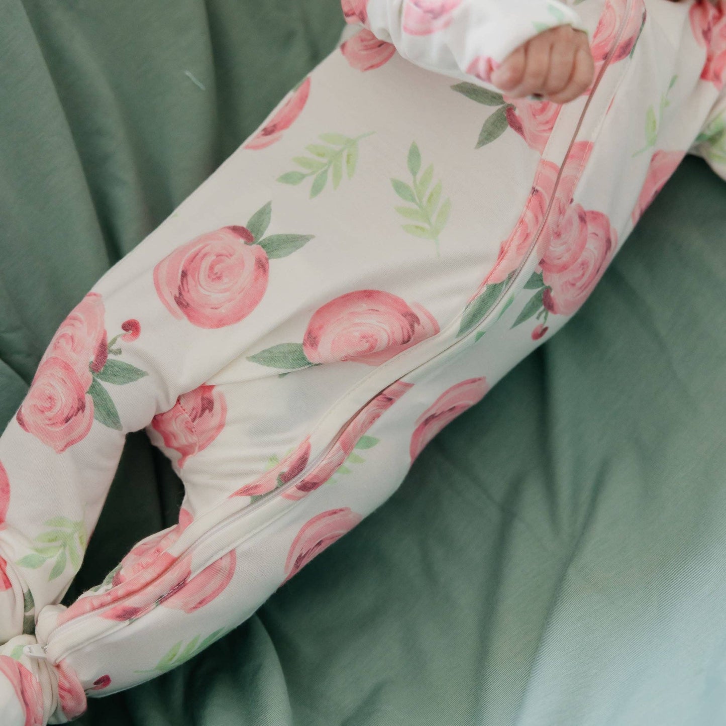 Convertible Zip-Up Footie - Grace