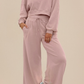 LAS Drop Shoulder Pullover and Wide Leg Pants Set (S-XL)