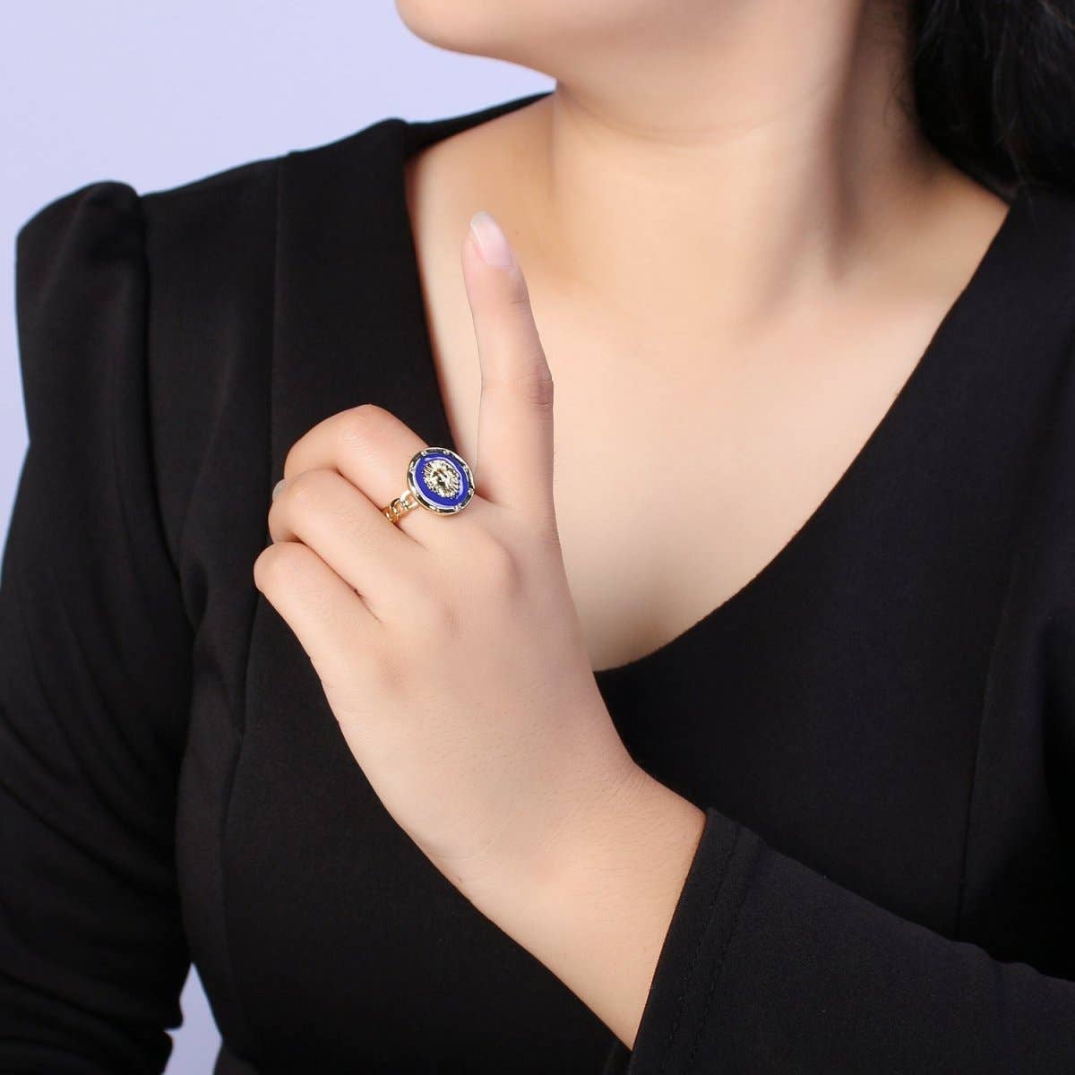 Enamel Leo Ring