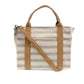 Pencil Stripe Medium Tote in Canvas