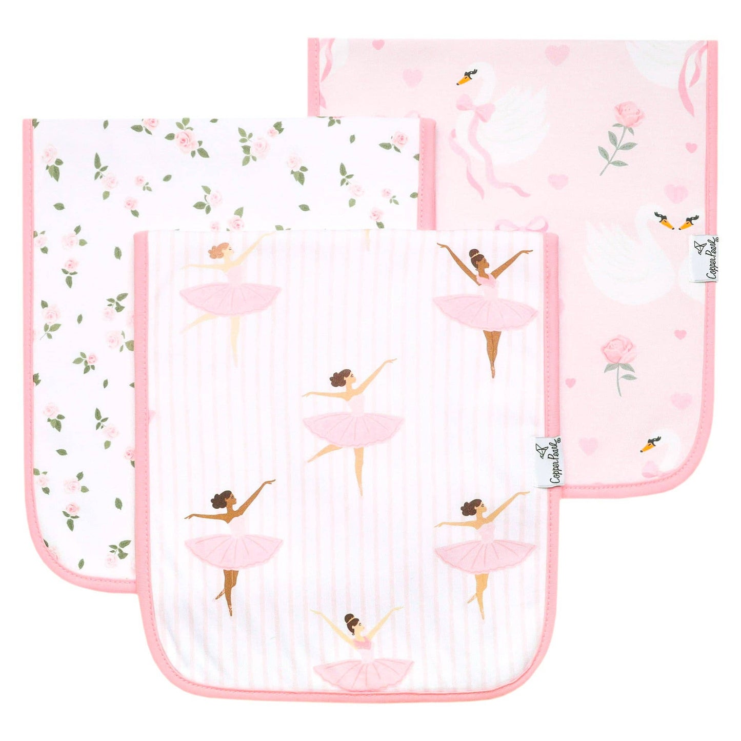 3 Pack Premium Burp Cloths - Katerina