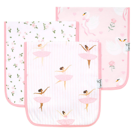3 Pack Premium Burp Cloths - Katerina
