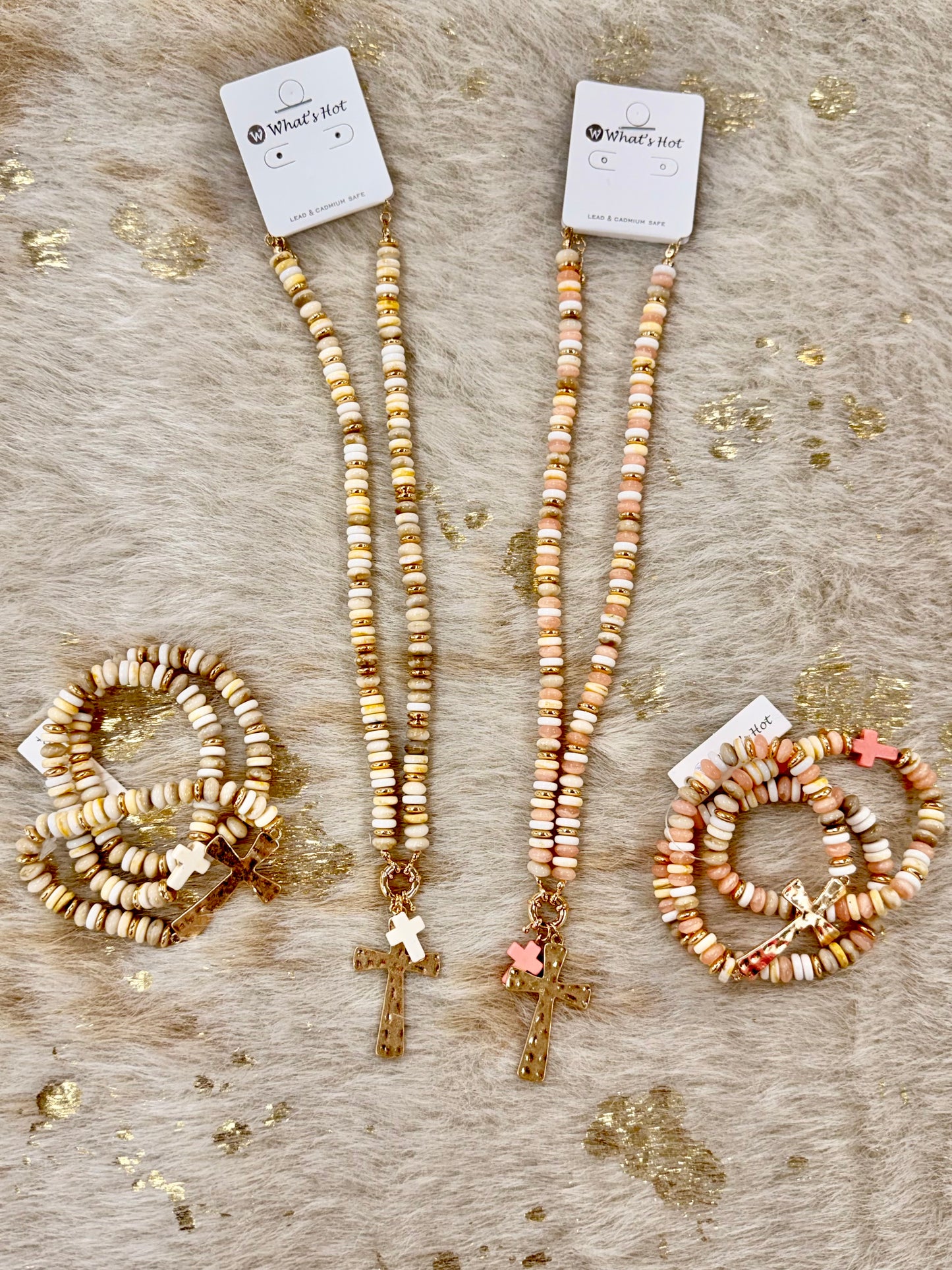 Beaded Cross Necklace