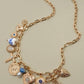 CHARM NECKLACE-PORCELAIN HEARTS CROSS NECKLACE