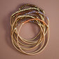 Boho Layered Spring Coil Guitar String Bracelet Set - 6964